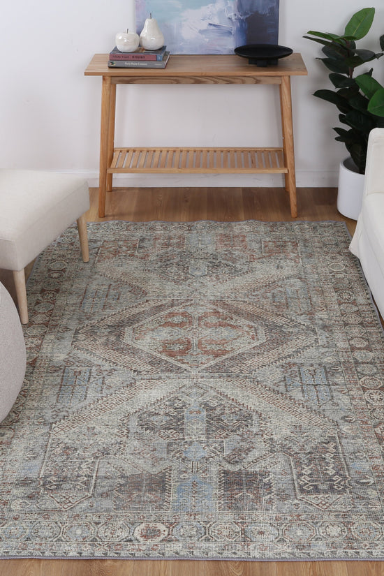 Le Grand Louvre Blue Washable Rug - VITAL 0005-00