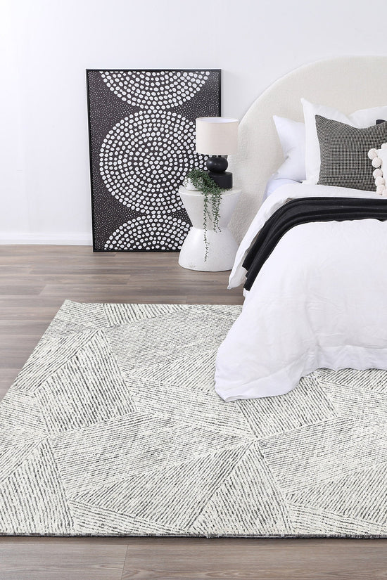 Alpine Monochrome Washable Rug - VITAL 0167-00