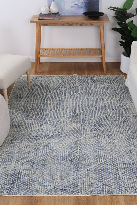 Greenport Blue Washable Rug - VITAL 1060-02