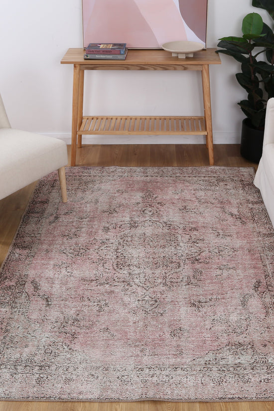 Germain Rose Washable Rug - VITAL 1067-00