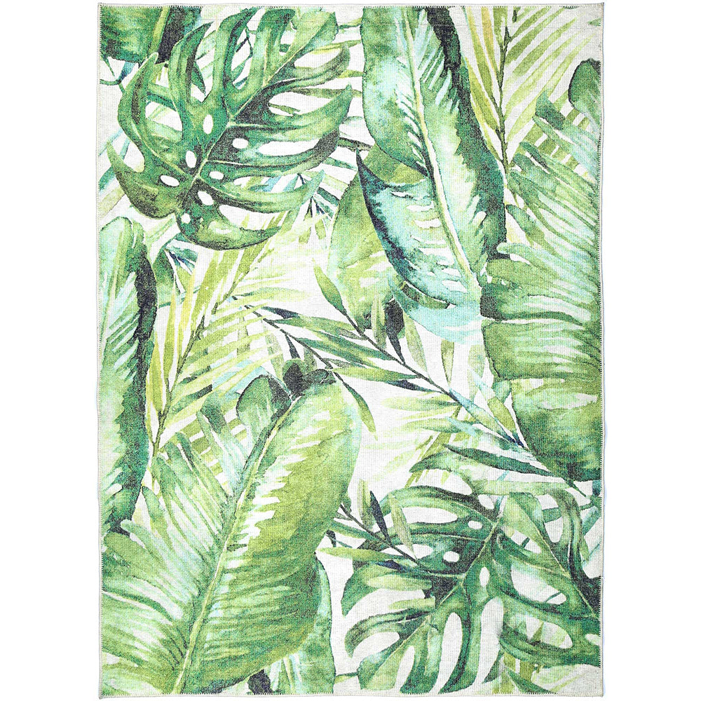 Wild Borneo Green Washable Rug - VITAL 1090-00 – My Store
