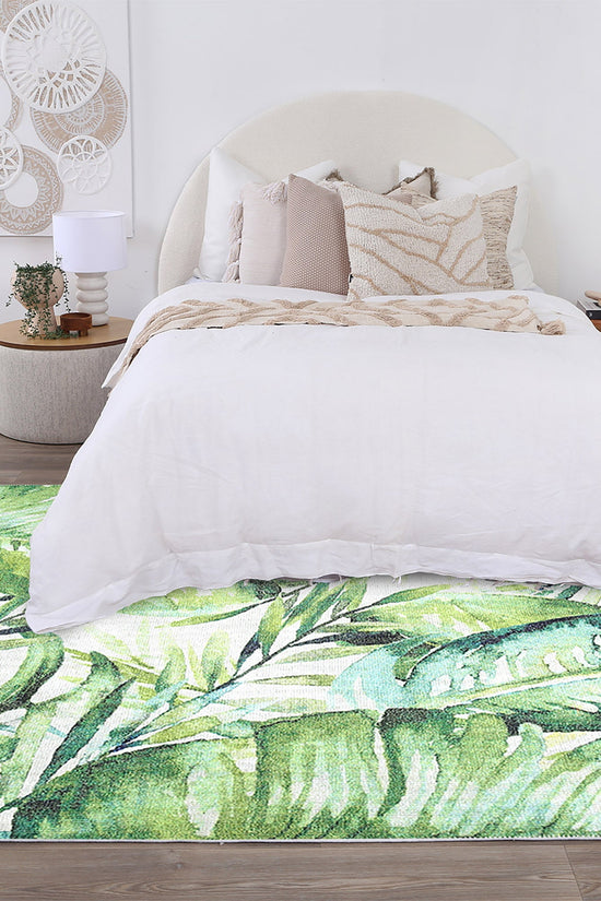 Wild Borneo Green Washable Rug - VITAL 1090-00
