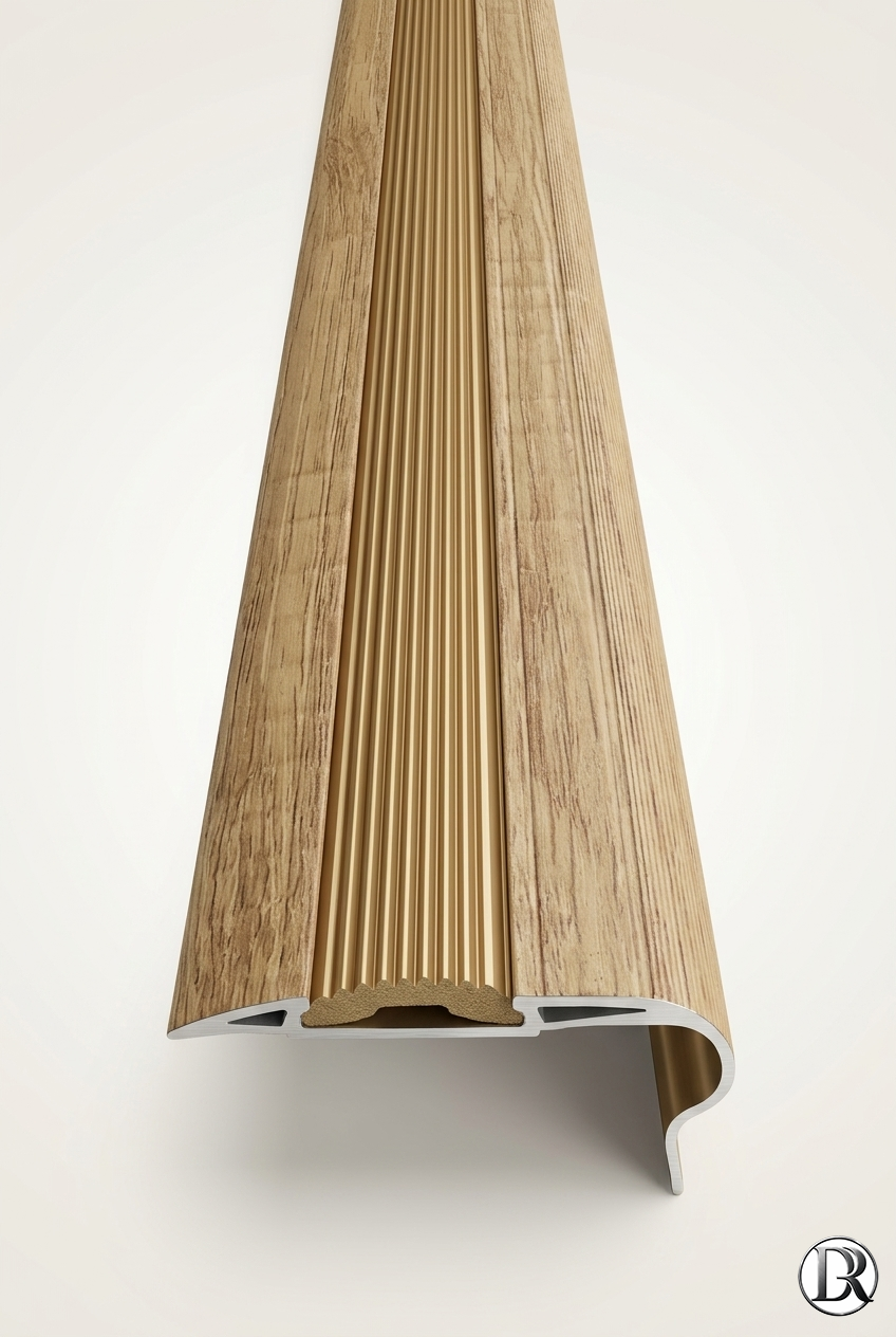 OAK STAIR NOSE - ALUMINIUM
