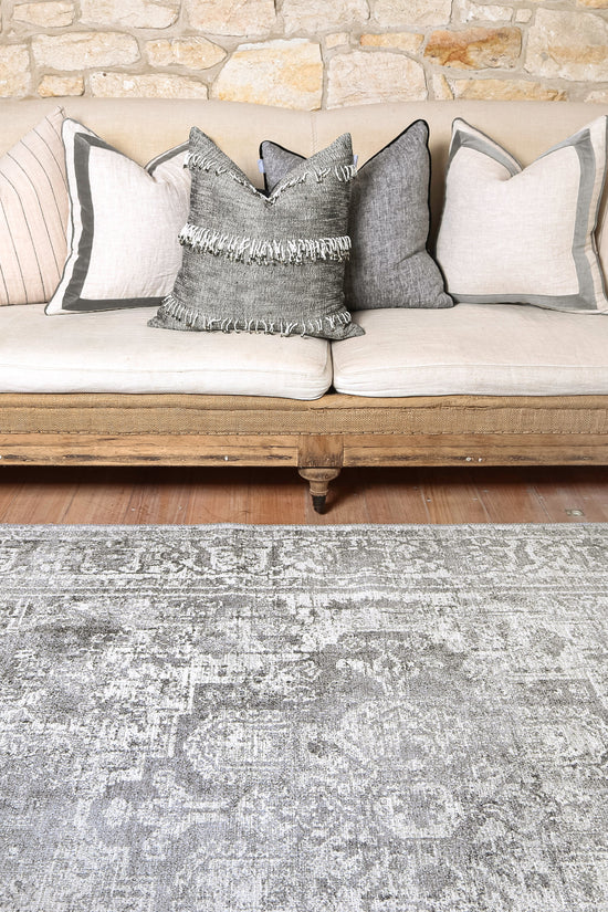 Distressed Vintage Chilaz Grey Rug - VITAL 2085-04