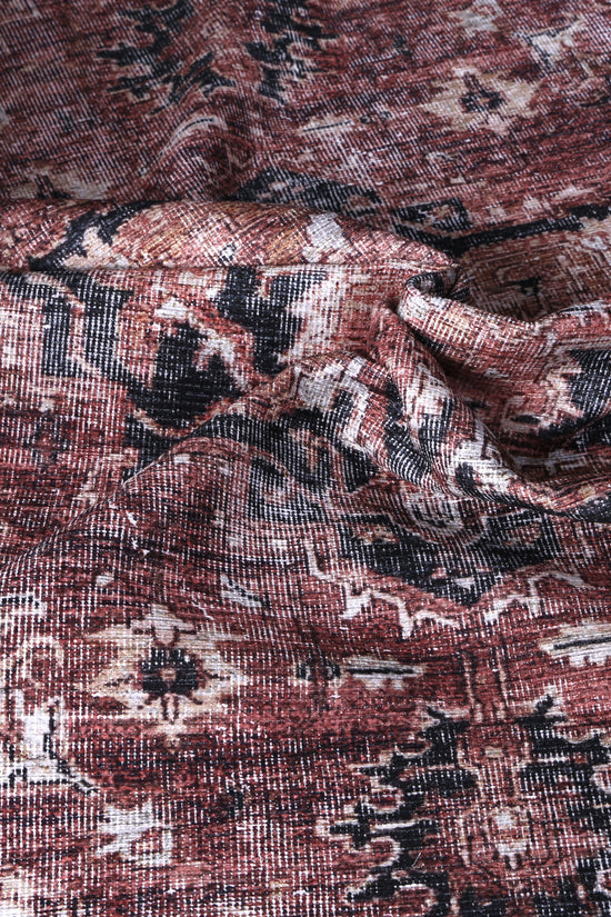 Distressed Vintage Cezanne Terracotta Area Rug - VITAL 2244-01