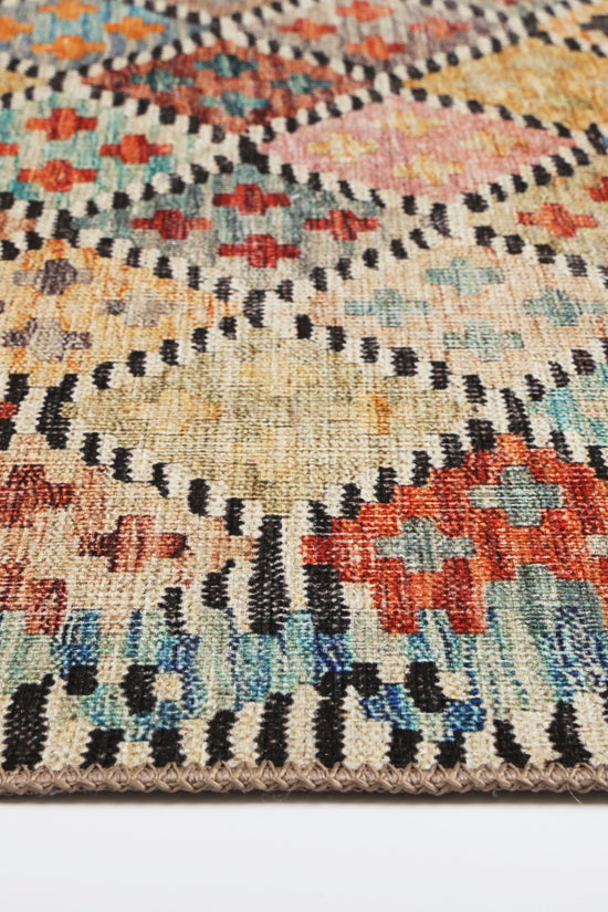 Diamond Vintage Multi Washable Rug - VITAL 2643-00