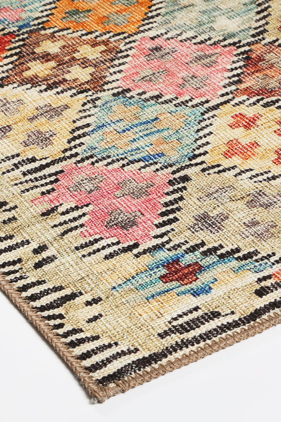 Diamond Vintage Multi Washable Rug - VITAL 2643-00