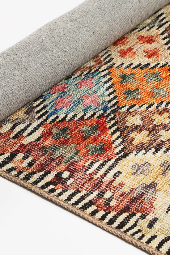 Diamond Vintage Multi Washable Rug - VITAL 2643-00