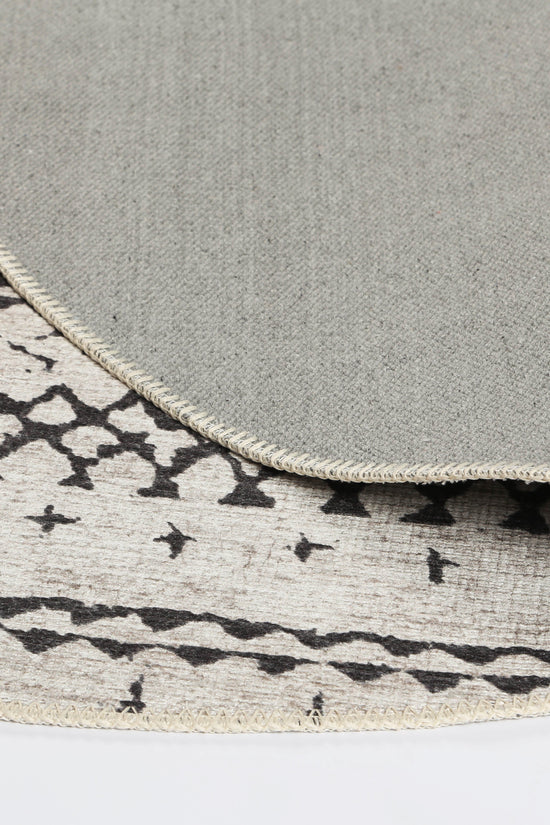 Alma Scandi Silver Round Rug - VITAL 2859-00