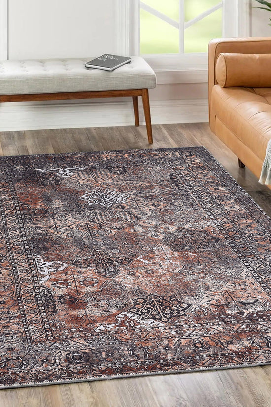 Vintage Tanner Neutral Washable Rug - VITAL 3041-00