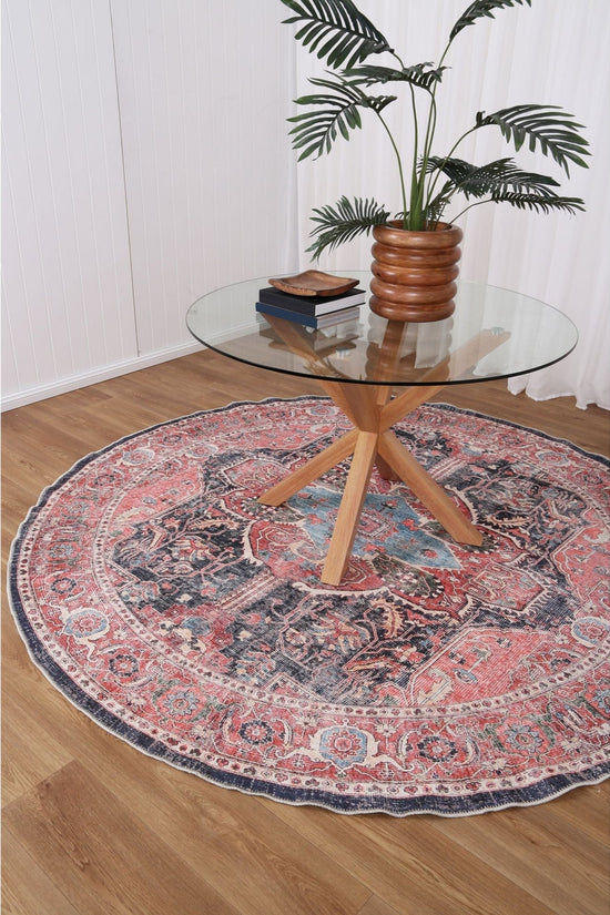 Distressed Vintage Kendra Round Rug - VITAL 3206-03