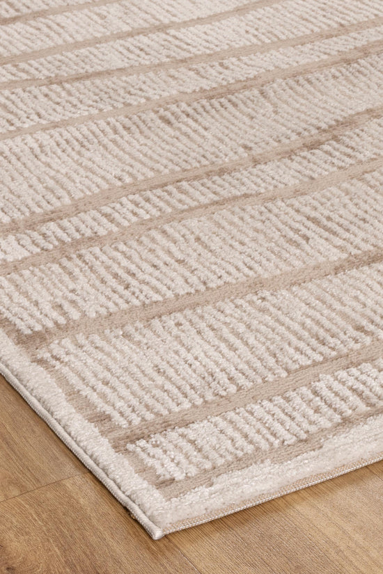 Sierra Abstract Ivory Lines Rug