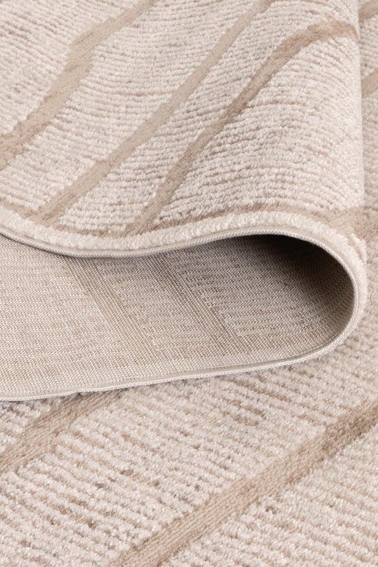 Sierra Abstract Ivory Lines Rug