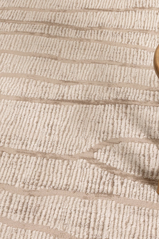Sierra Abstract Ivory Lines Rug