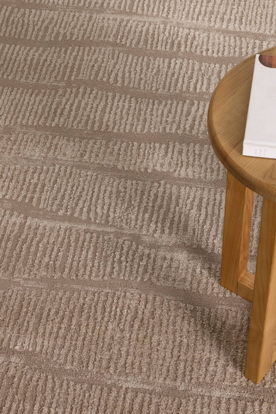 Sierra Abstract Beige Lines Rug