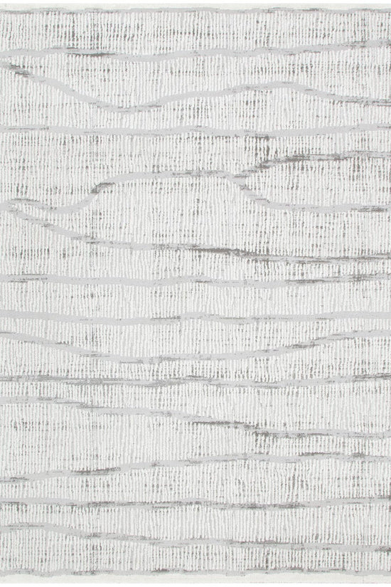 Sierra Abstract Silver Lines Rug