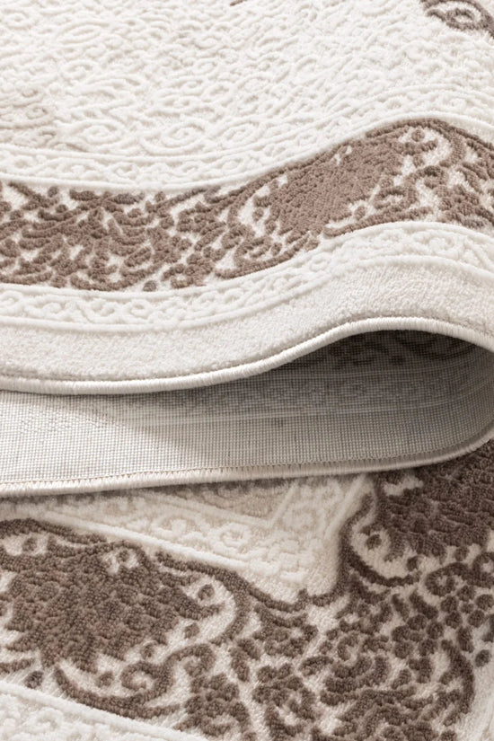 Amalfi Oriental Medallion Brown Rug