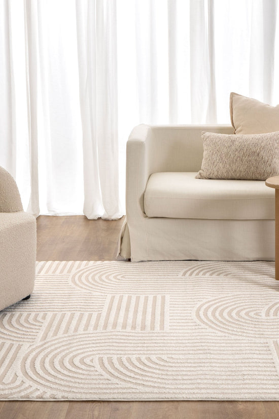 Sierra Arches Beige Ivory Rug