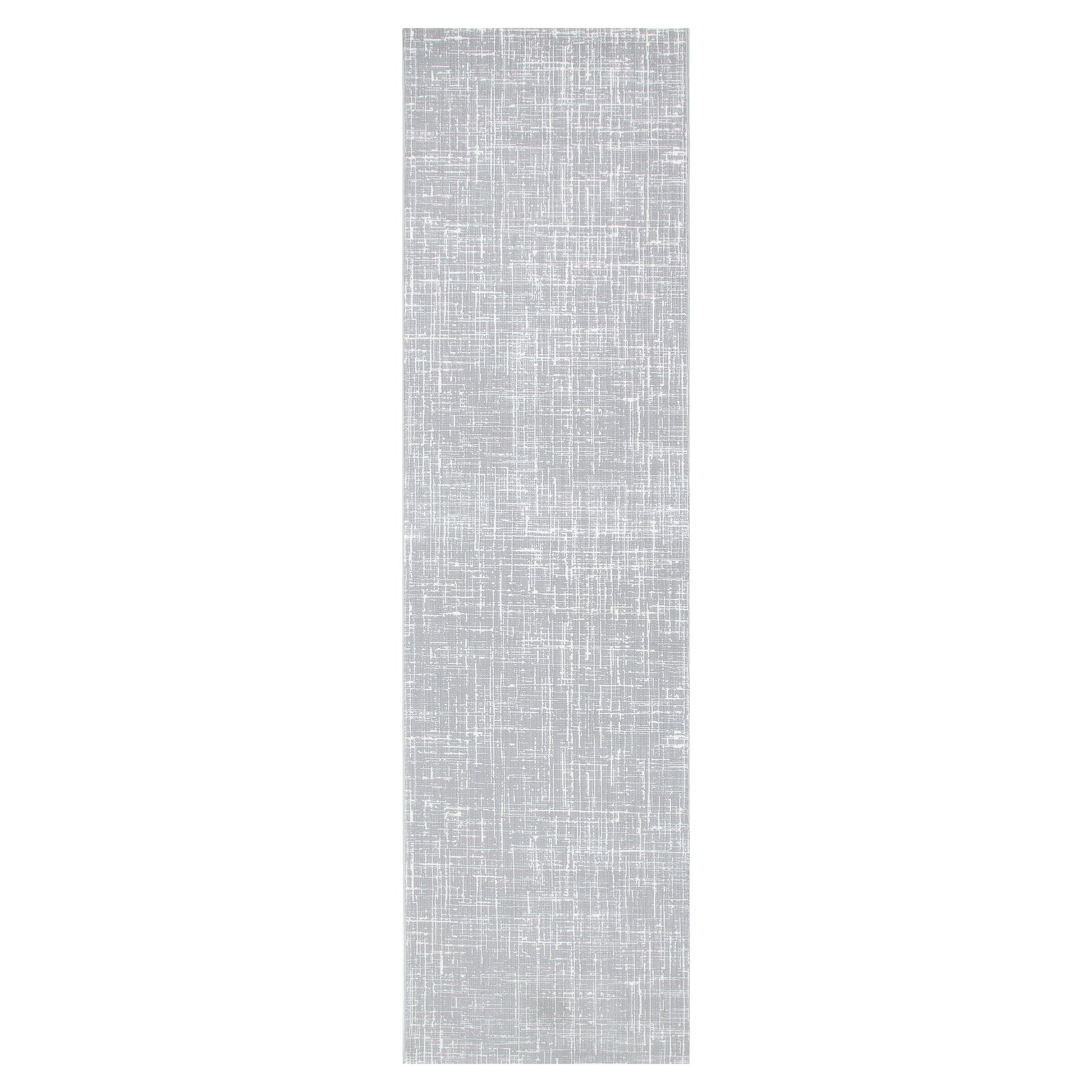 Atina Distressed Geo Lines Grey Rug - AT02