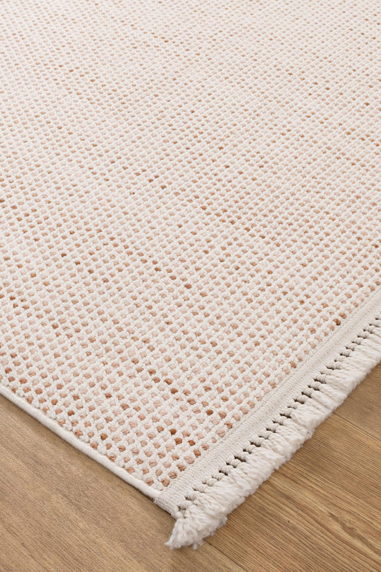 Berno Ivory Pink Loop Rug - B003