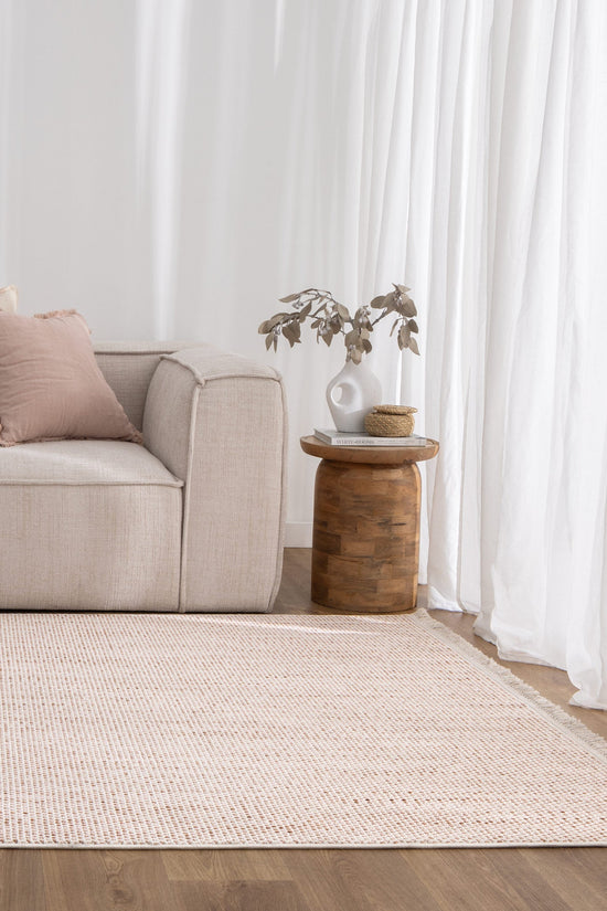 Berno Ivory Pink Loop Rug - B003