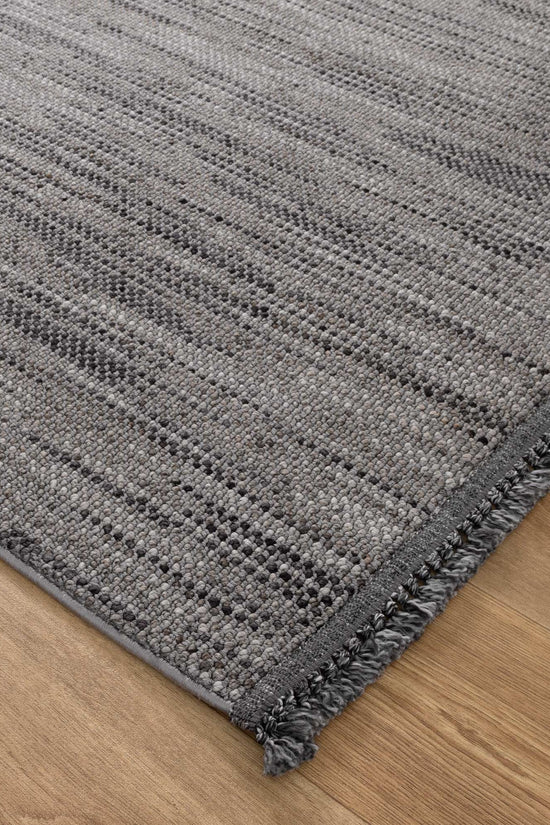 Berno Charcoal Loop Rug - B005