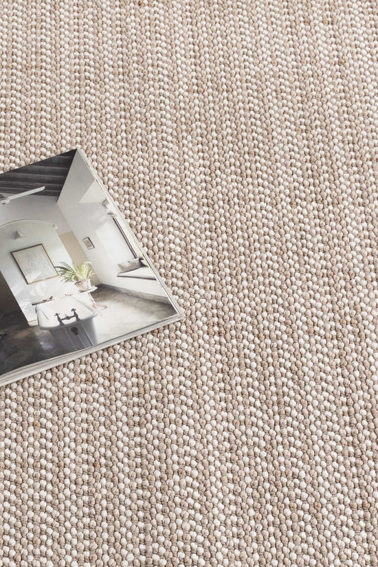 Berno Ivory Beige Loop Rug - B008