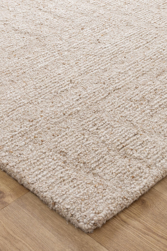 Seren Beige Modern Wool Rug