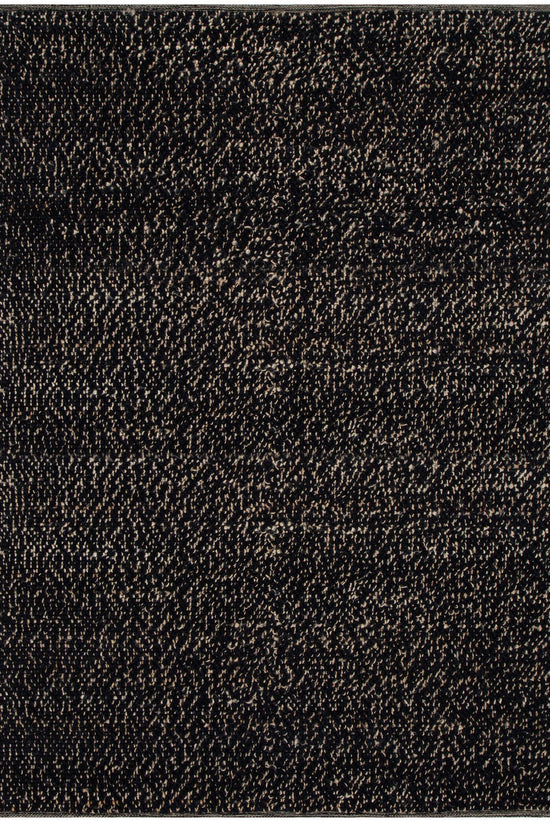 Eco Weave Black Jute and Wool Rug