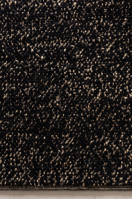 Eco Weave Black Jute and Wool Rug