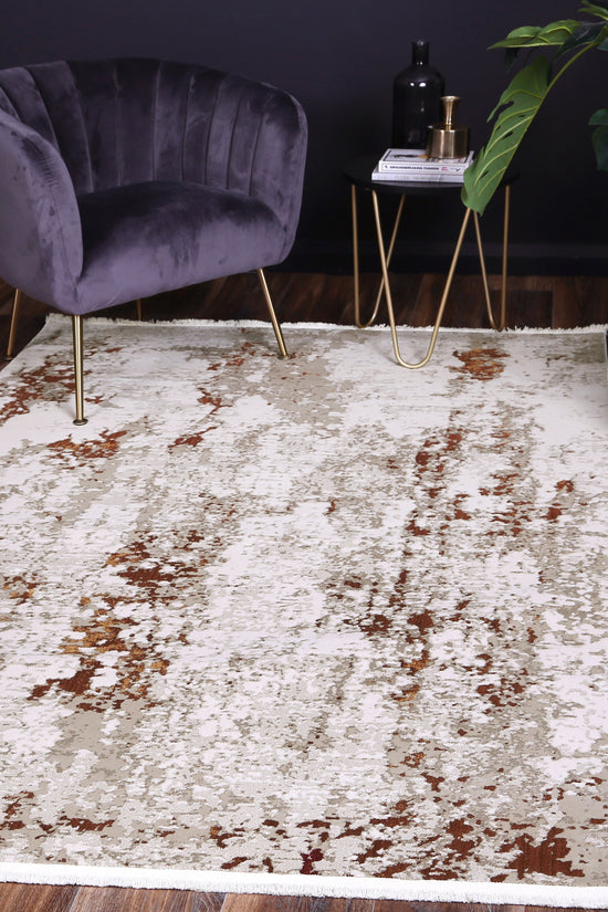 Bohemian Paradise One Modern Beige Terracotta Rug - 01BTER