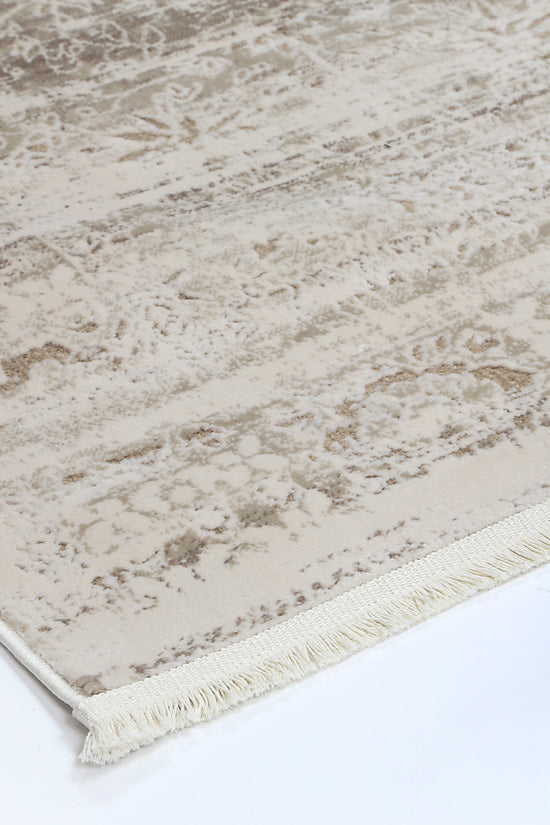 Bohemian Paradise Solid Beige Modern Rug - 02BEIG