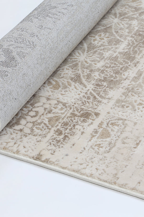Bohemian Paradise Solid Beige Modern Rug - 02BEIG