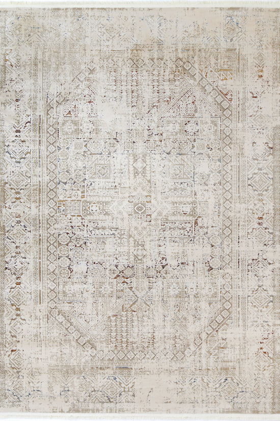 Bohemian Paradise Panel Beige Multi Rug - 03BMUL
