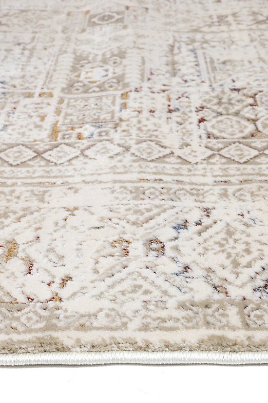 Bohemian Paradise Panel Beige Multi Rug - 03BMUL