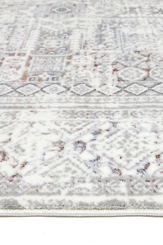 Bohemian Paradise Panel Grey Multi Rug - 03GMUL