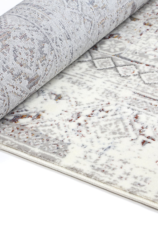 Bohemian Paradise Panel Grey Multi Rug - 03GMUL