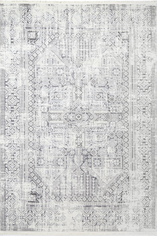 Bohemian Paradise Panel Grey Rug - 03GREY