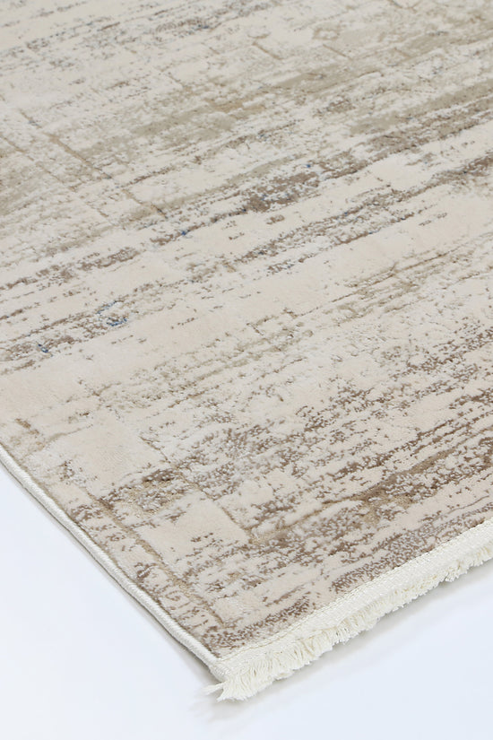 Bohemian Paradise Traditional Beige Blue Rug -04BBLU