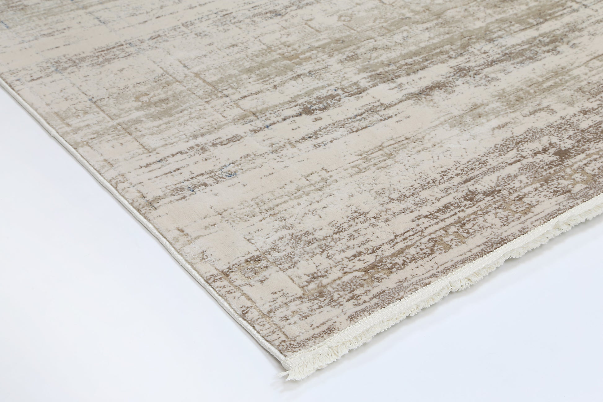 Bohemian Paradise Traditional Beige Blue Rug -04BBLU