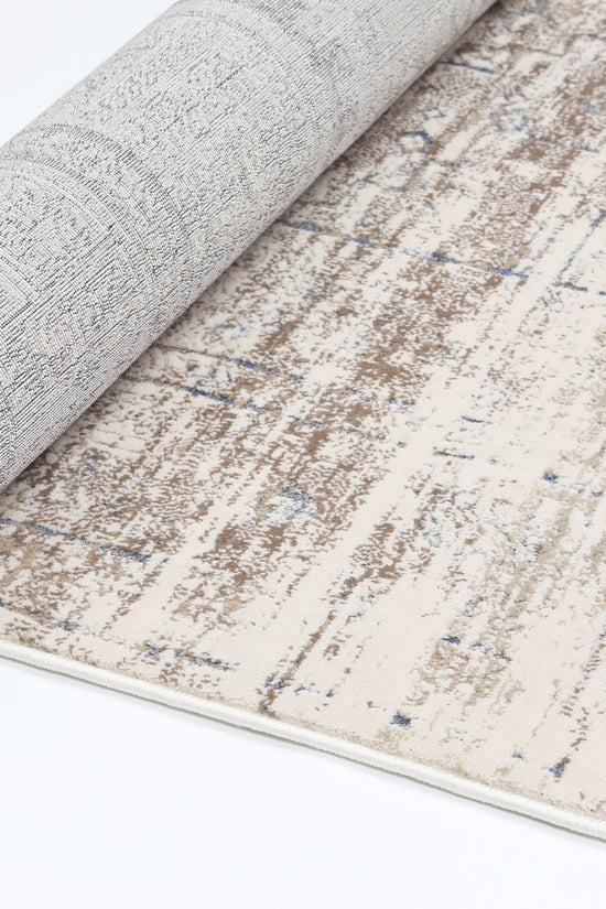 Bohemian Paradise Traditional Grey Blue Rug - 04GBLU