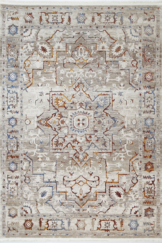 Bohemian Paradise Medalion Beige Multi Rug - 05BMUL
