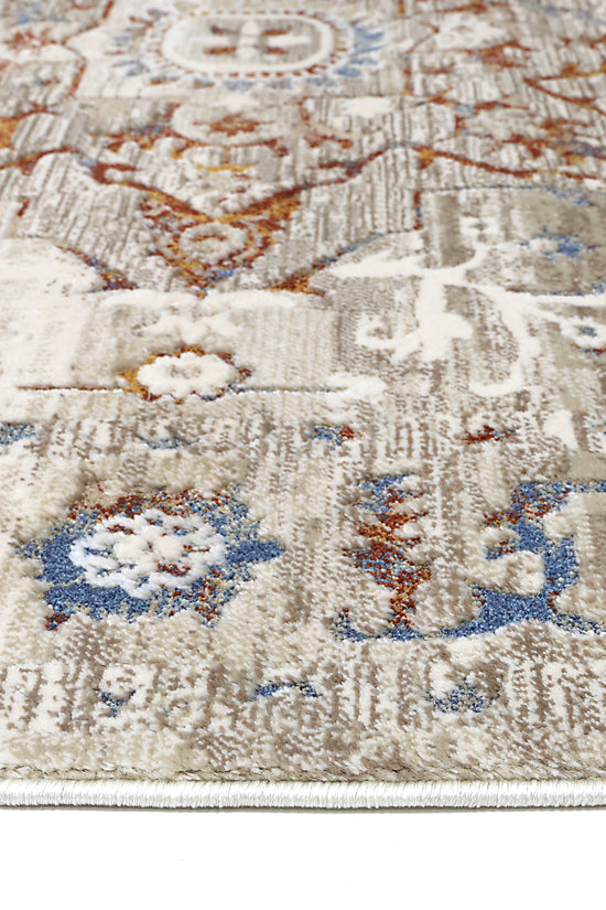 Bohemian Paradise Medalion Beige Multi Rug - 05BMUL