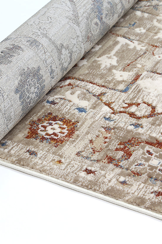 Bohemian Paradise Medalion Beige Multi Rug - 05BMUL