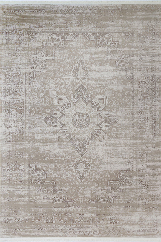 Bohemian Paradise Medalion Beige Rug - 06BEIG