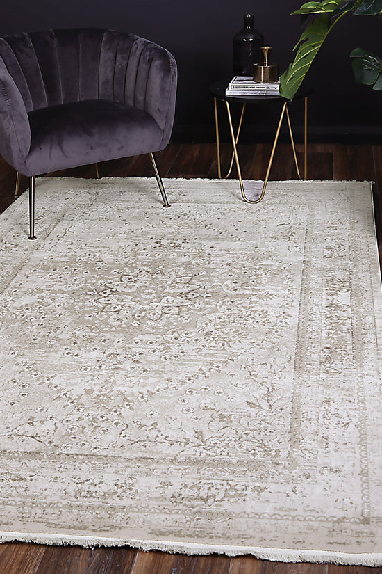Bohemian Paradise Vintage Medalion Beige Rug - 08BEIG