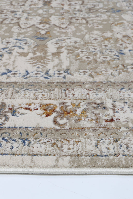 Bohemian Paradise Vintage Medalion Beige Multi Rug - 08BMUL