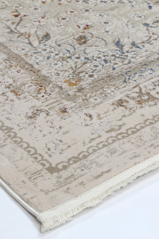 Bohemian Paradise Vintage Medalion Beige Multi Rug - 08BMUL