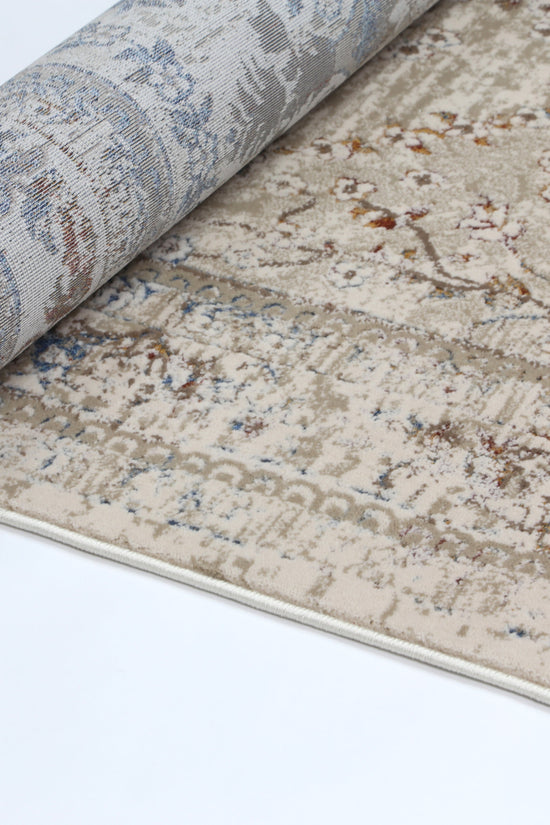 Bohemian Paradise Vintage Medalion Beige Multi Rug - 08BMUL