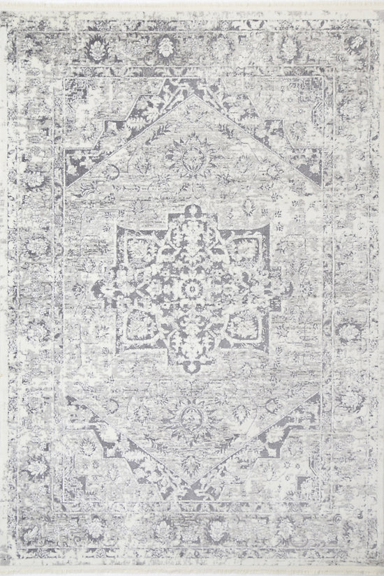 Bohemian Paradise Classic Vintage Grey Rug - 09GREY